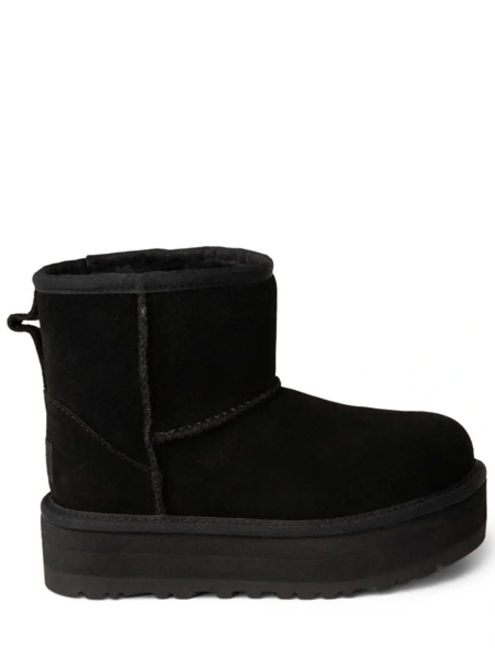 UGG Classic Mini Platform Boot Black Ankle Bootie Girl’s Size 3